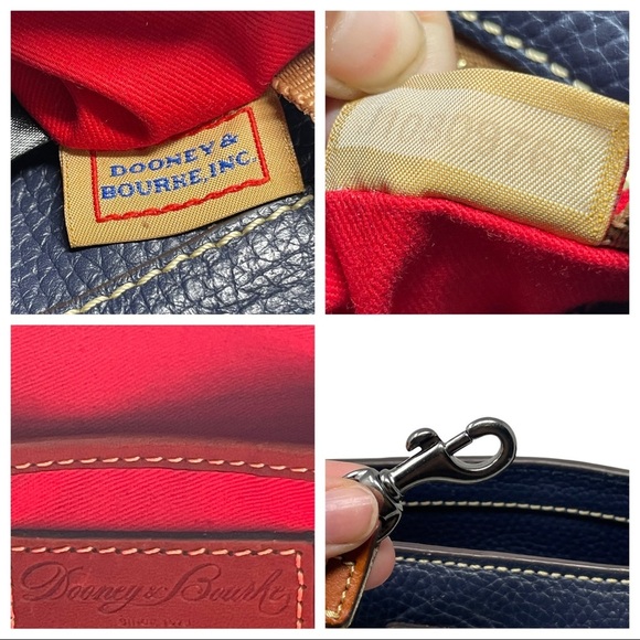 Dooney & Bourke Pebble Grain Leather Midnight Blue Lexington Purse - Picture 14 of 14